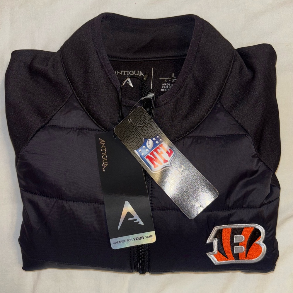Lightweight Puffer Jacket with Bengals Logo